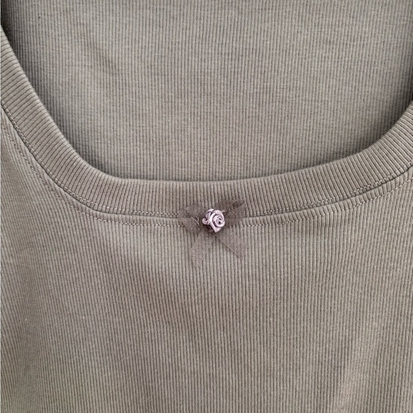 NWOT FP intimately | downtime bodysuit In sage - Picture 4 of 11